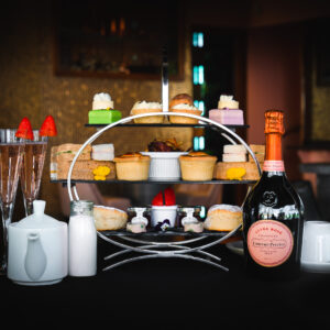 Luxury Laurent-Perrier afternoon tea in the Lake district at the fizzy tarte