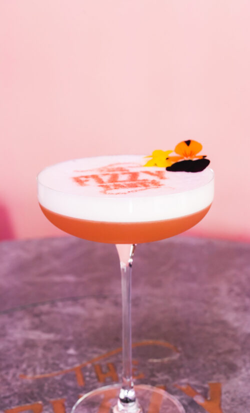 Valentine's cocktails with fizzy tarte logo